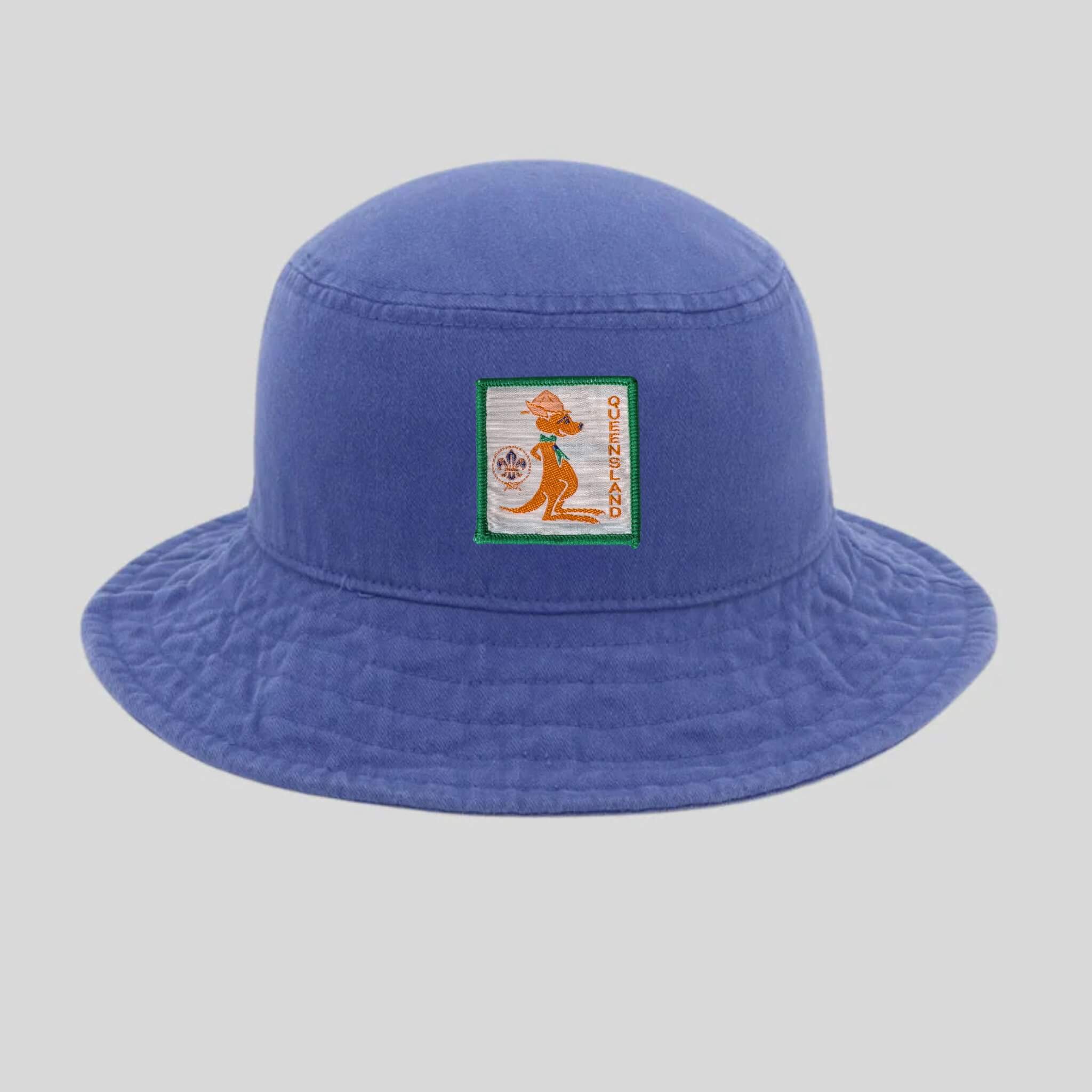 Organic Scout Sun Hat - Ocean Blue