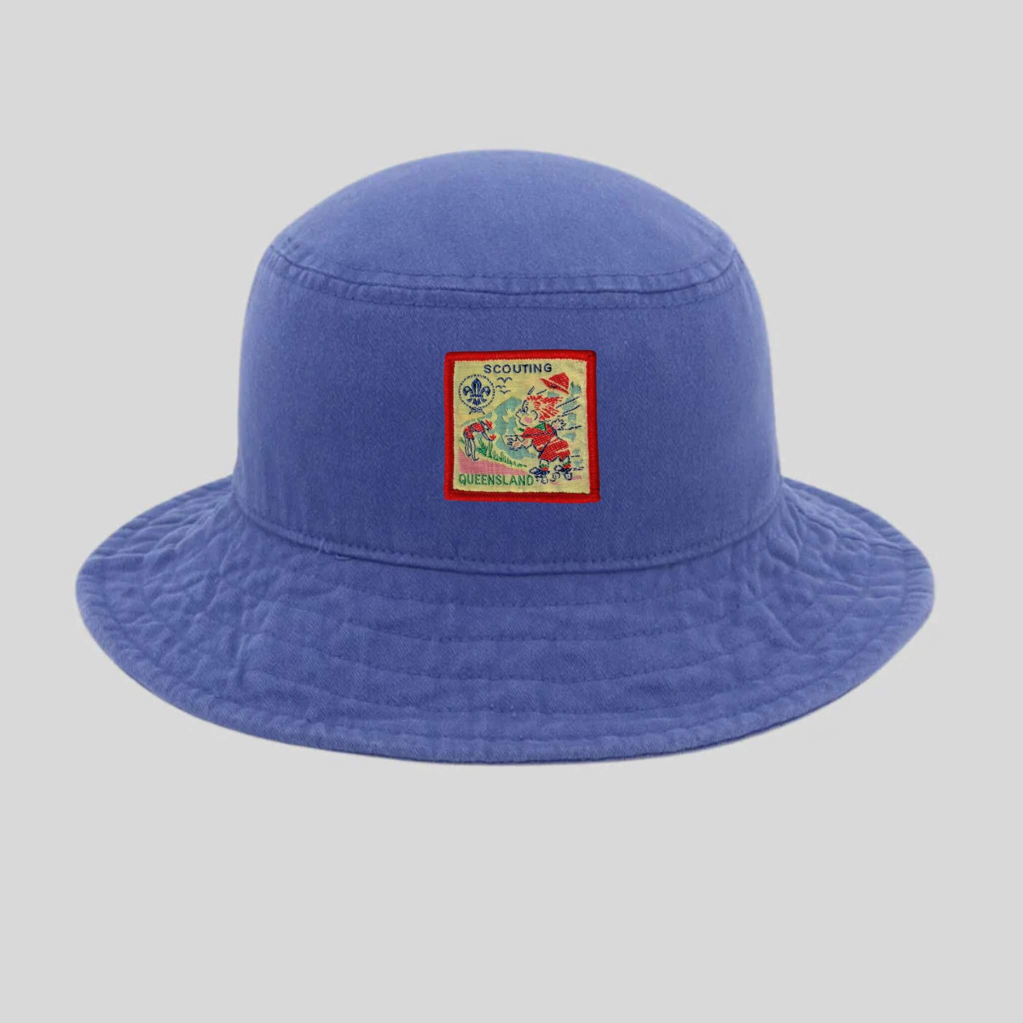 Organic Scout Sun Hat - Ocean Blue