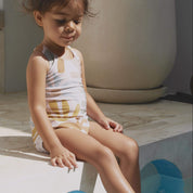 Girls cross back girls swimsuit eco-friendly one piece Bam Loves Boo