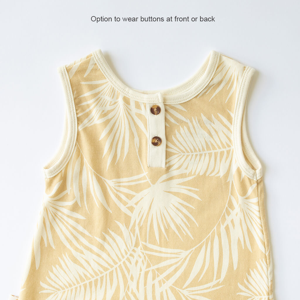 button up baby playsuit by bam loves boo