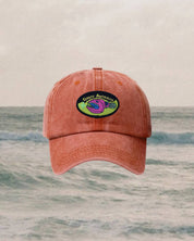 retro 90s red cap with scout badge