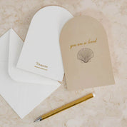 Arch Greeting Card - You are so loved - Shell