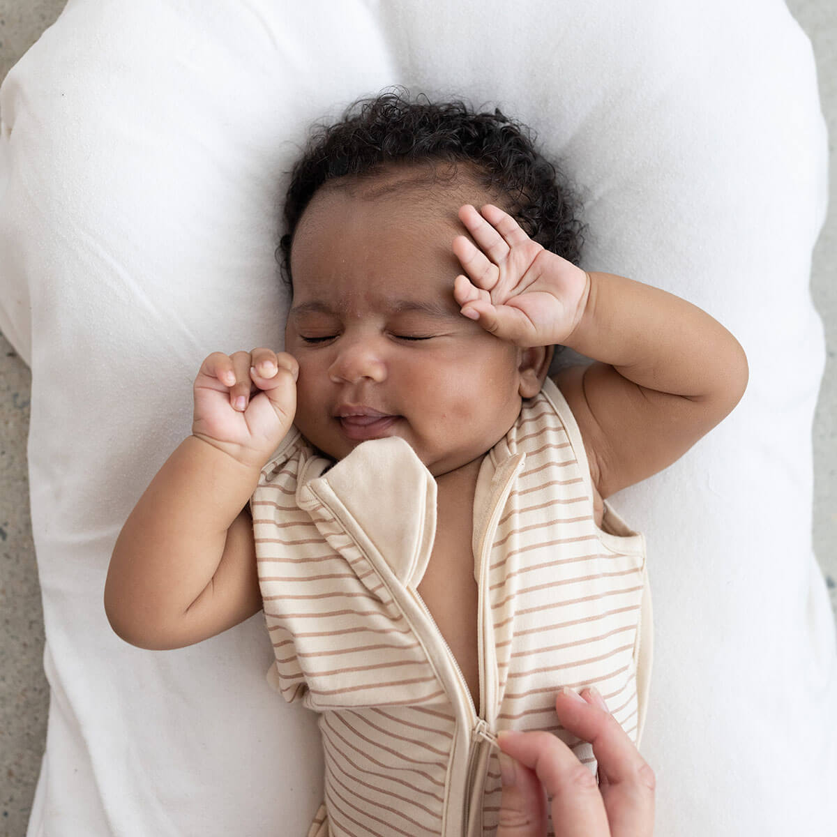 baby in Bamboo organic cotton baby sleeping bag