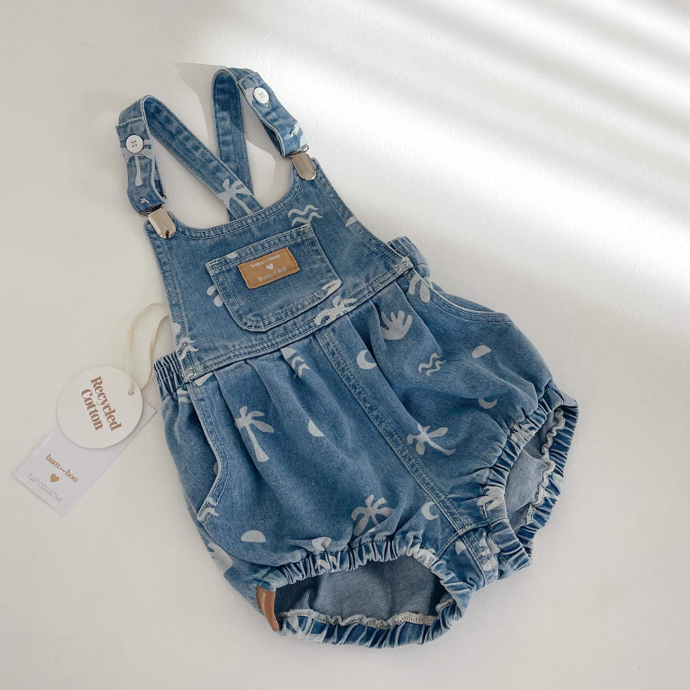 Baby bubble romper cali print Bam Loves Boo