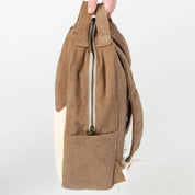 side view with backpack adjustable straps