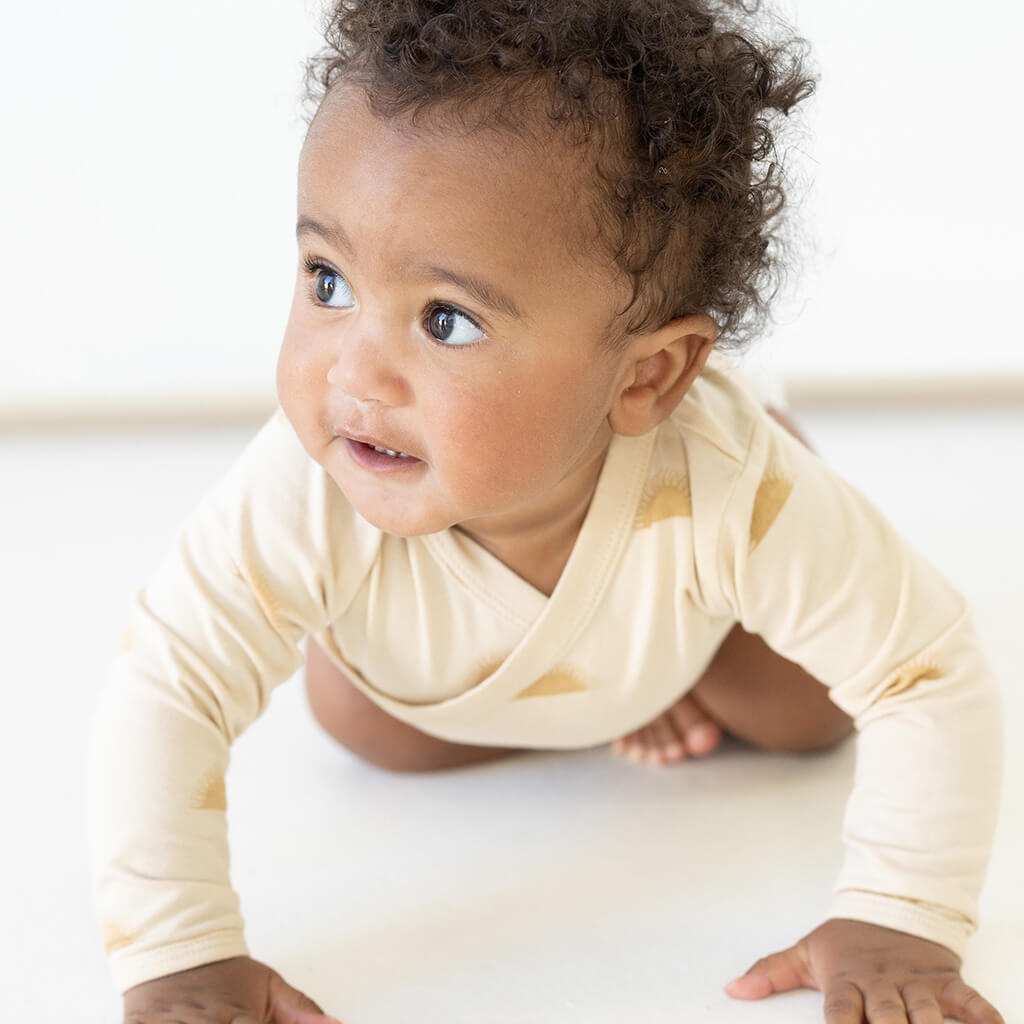 Baby sun printed onesie