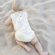 Bamboo Baby playsuit palm leaves
