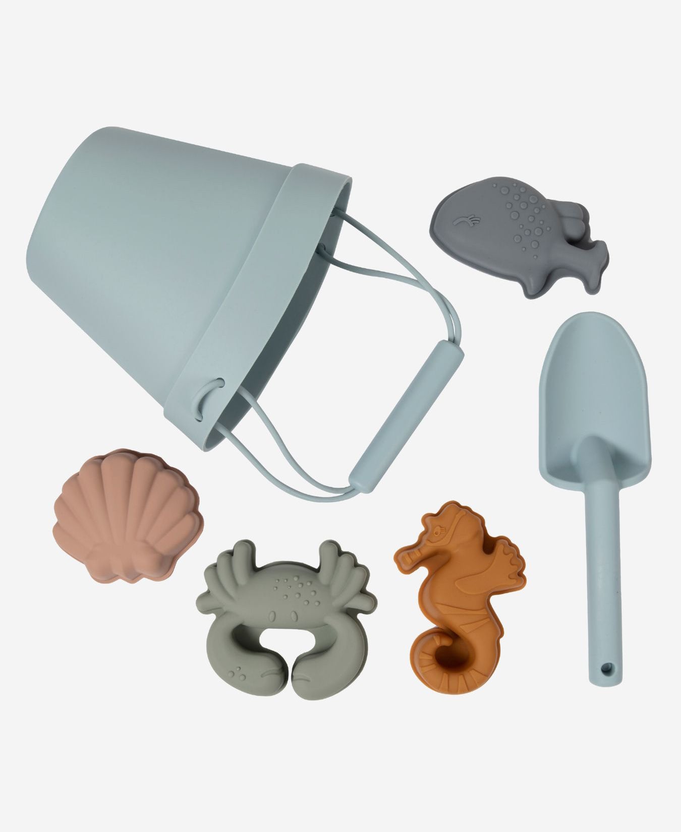 Beach Toys Eco Friendly Silcone bucket and spades Bam Loves Boo