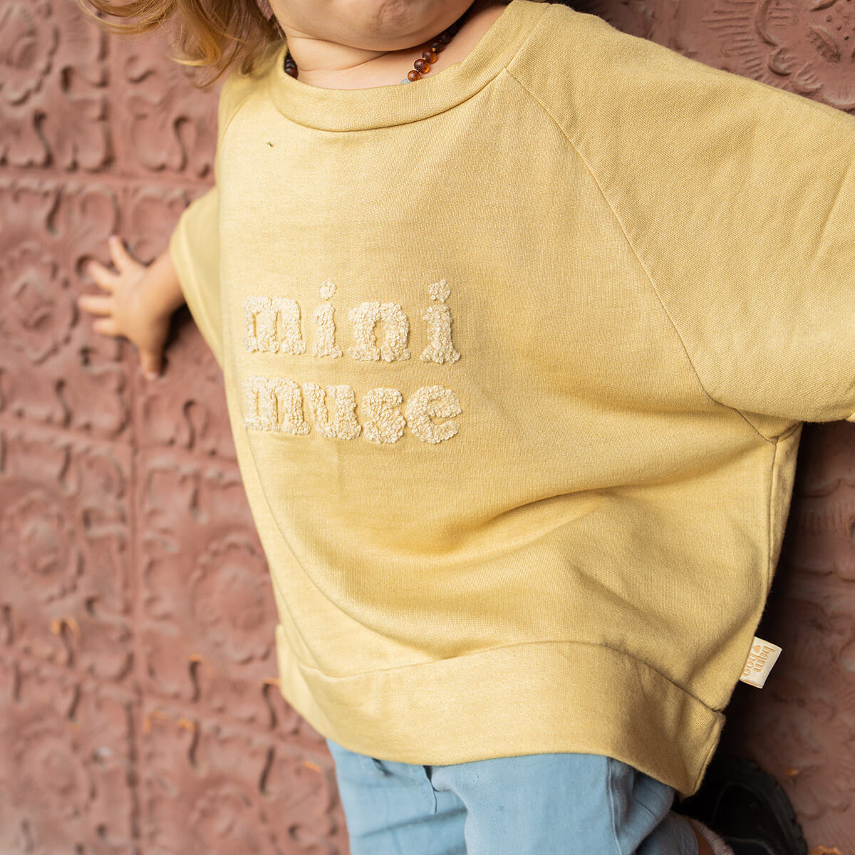 Mango leaf natural plant dyed bamboo top by Bam Loves Boo