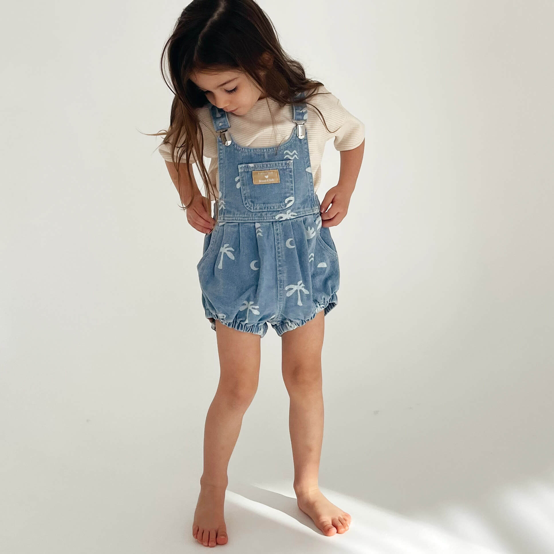 Kids bubble romper cali print Bam Loves Boo