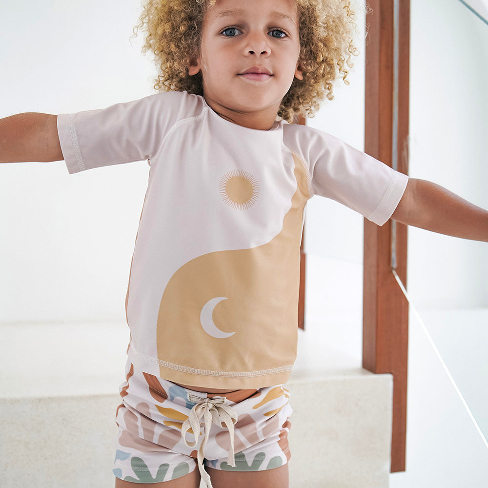 Boys Yin Yang Rashie boys swim eco-friendly