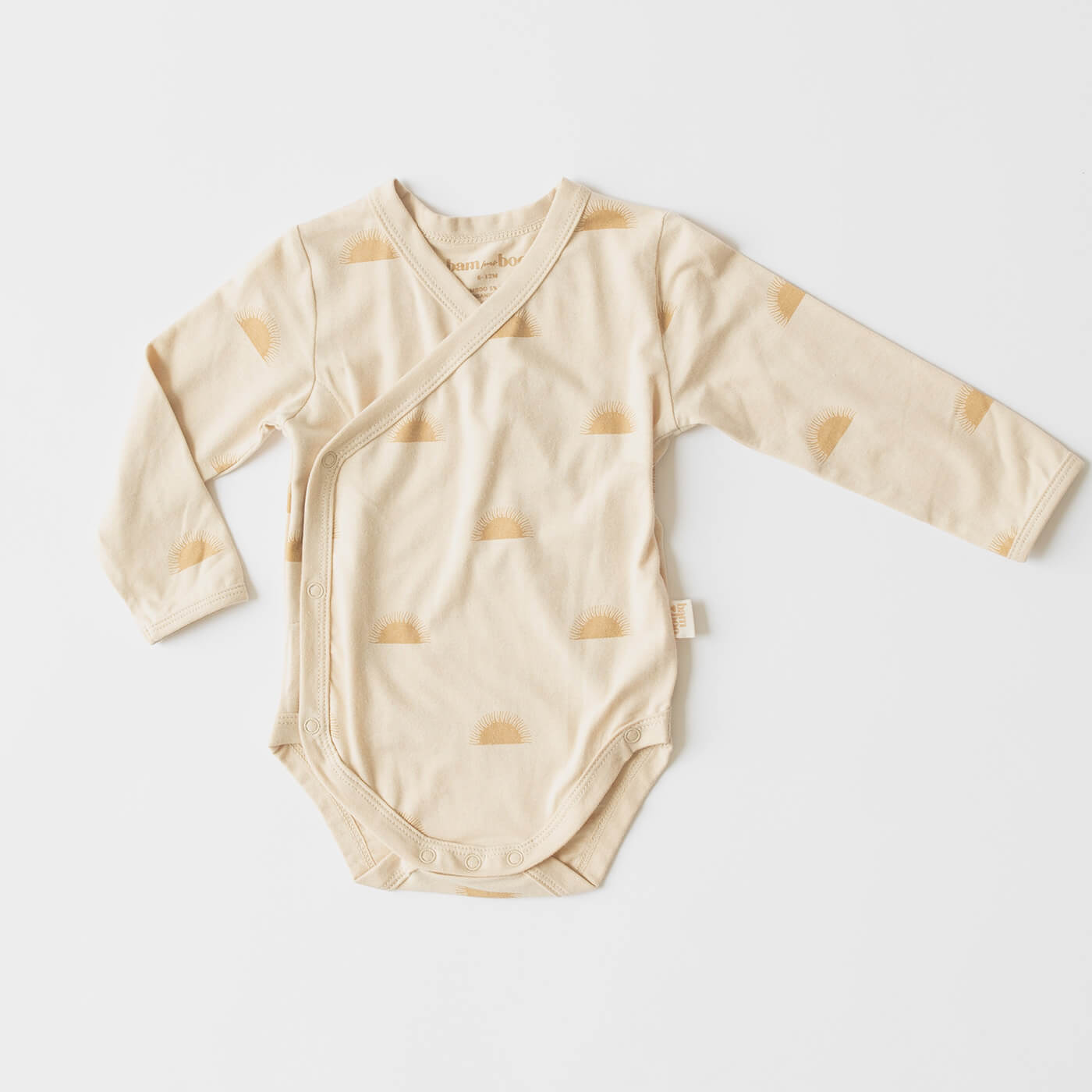 Kimono Long Sleeve baby onesie sun print