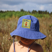 Organic Scout Sun Hat - Ocean Blue