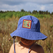 Organic Scout Sun Hat - Ocean Blue