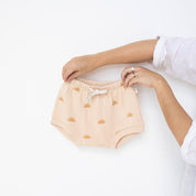 beieg bamboo fleece kids shorties sun print