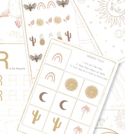 Free activity and colouring activity book by Bam Loves Boo