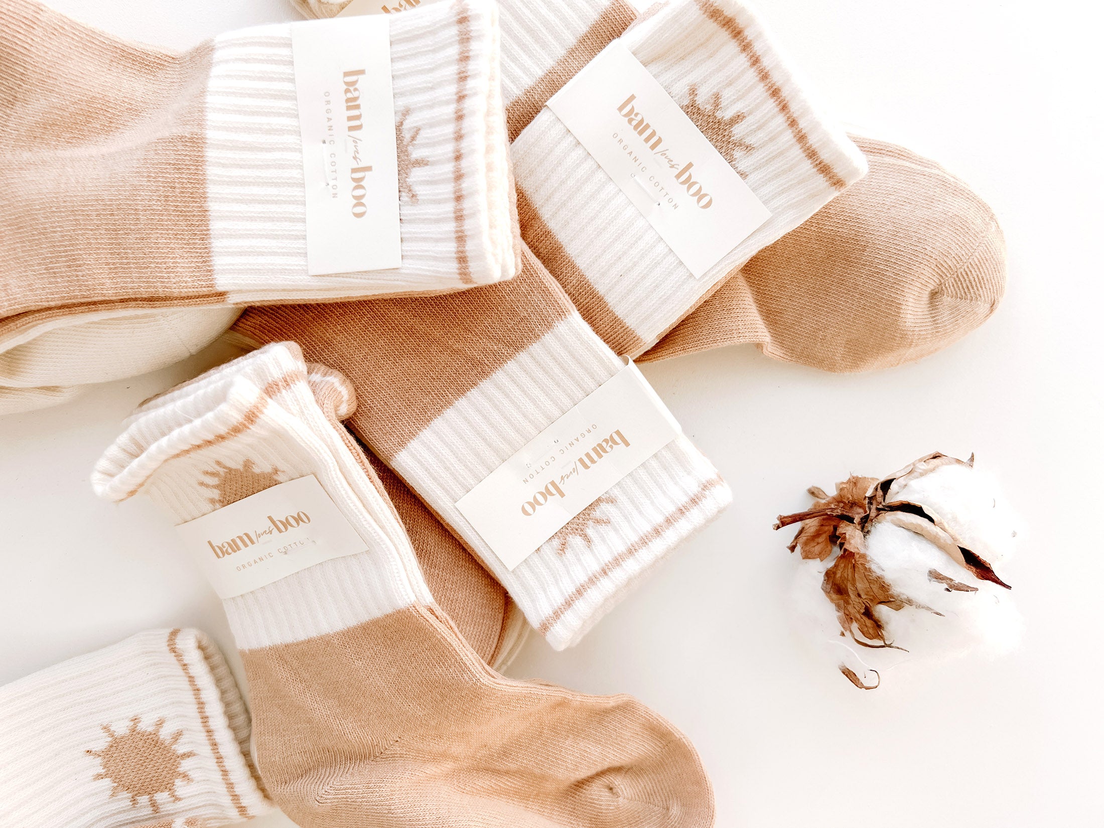 Organic Cotton kids sports Socks by bam loves boo