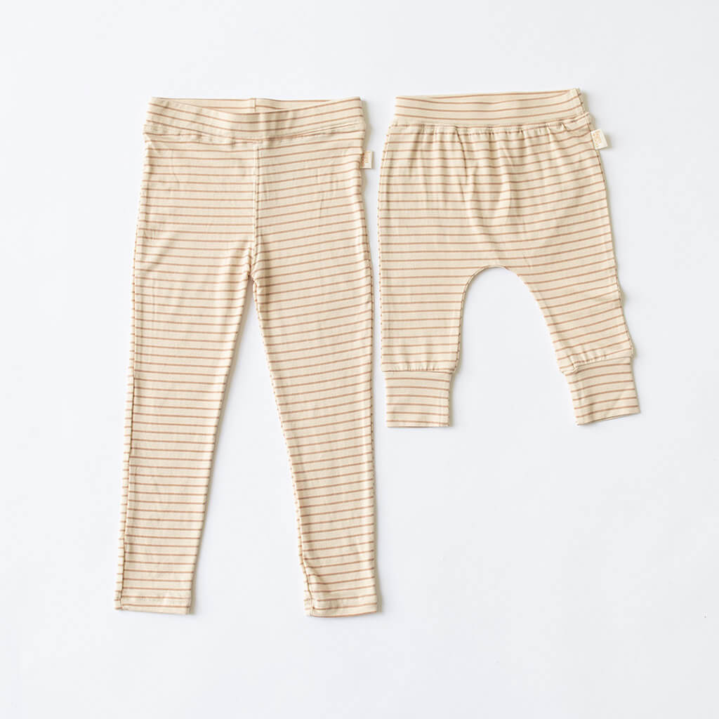 stripe bamboo kids leggings by bam loves boo