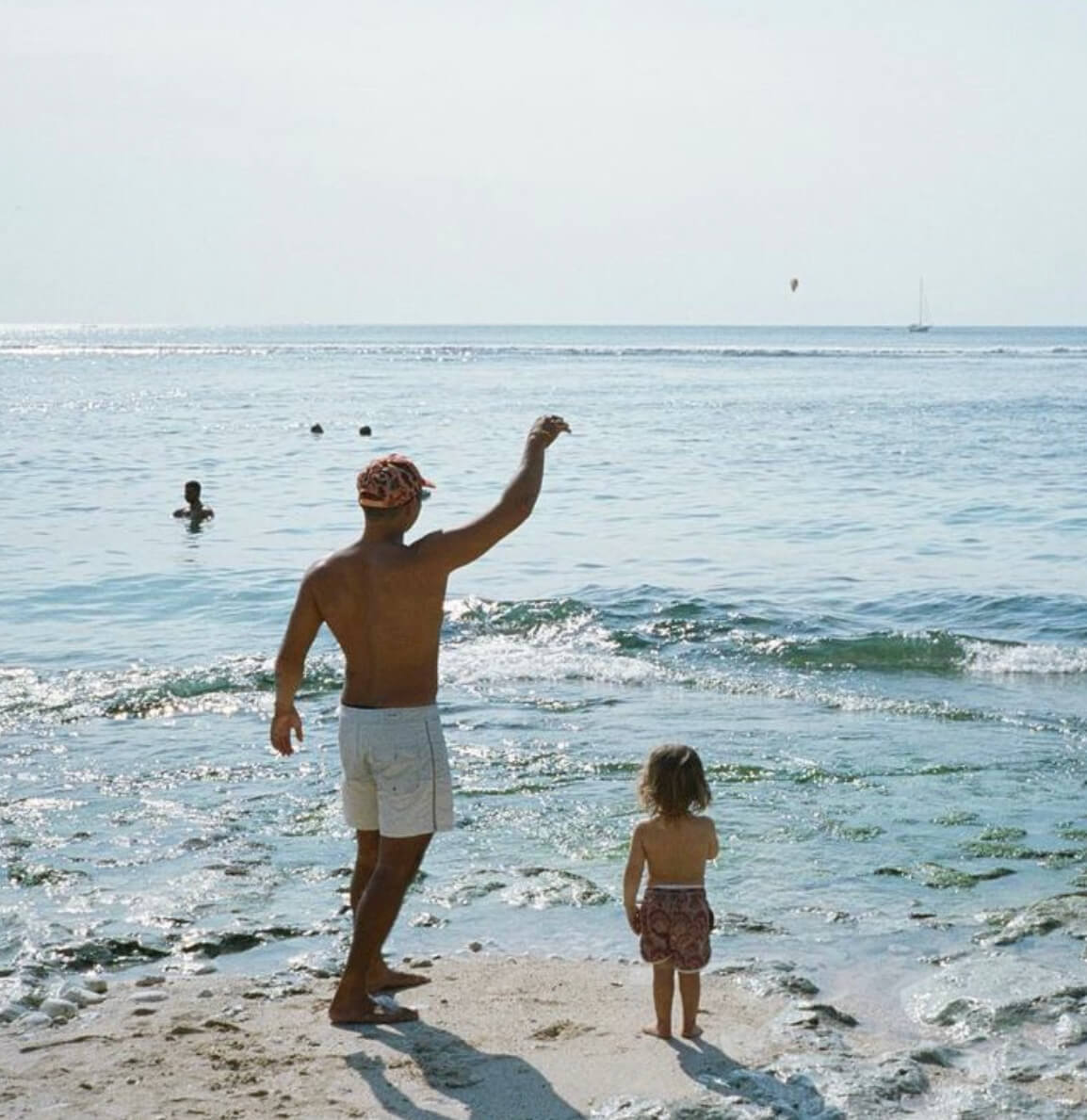 Travelling family with toddler in Bali on film