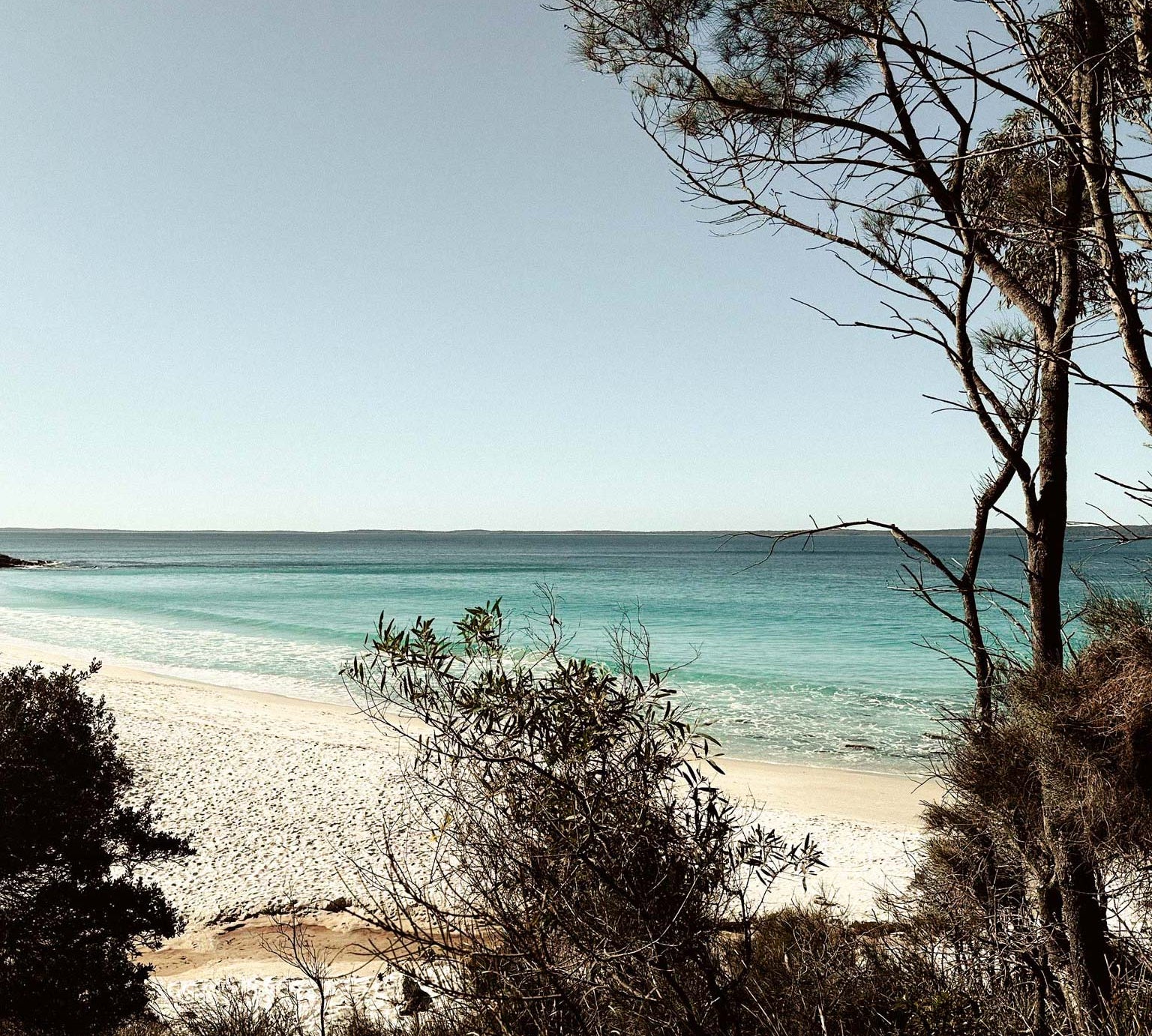 Australian coastal beach view
