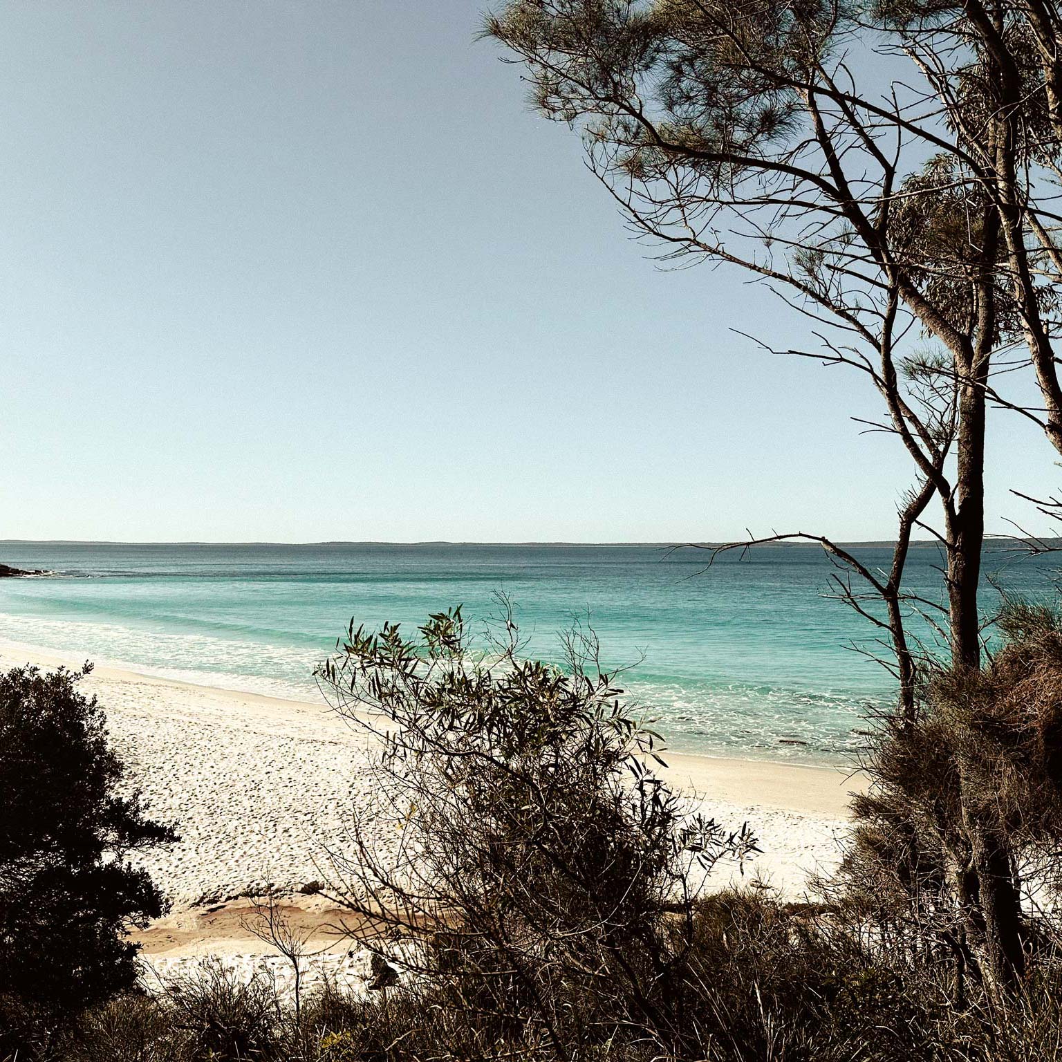 Australian coastal beach view