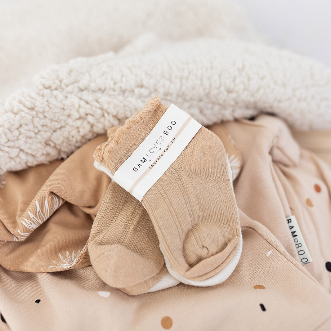 Bam Loves Boo certified organic cotton socks for babies and children
