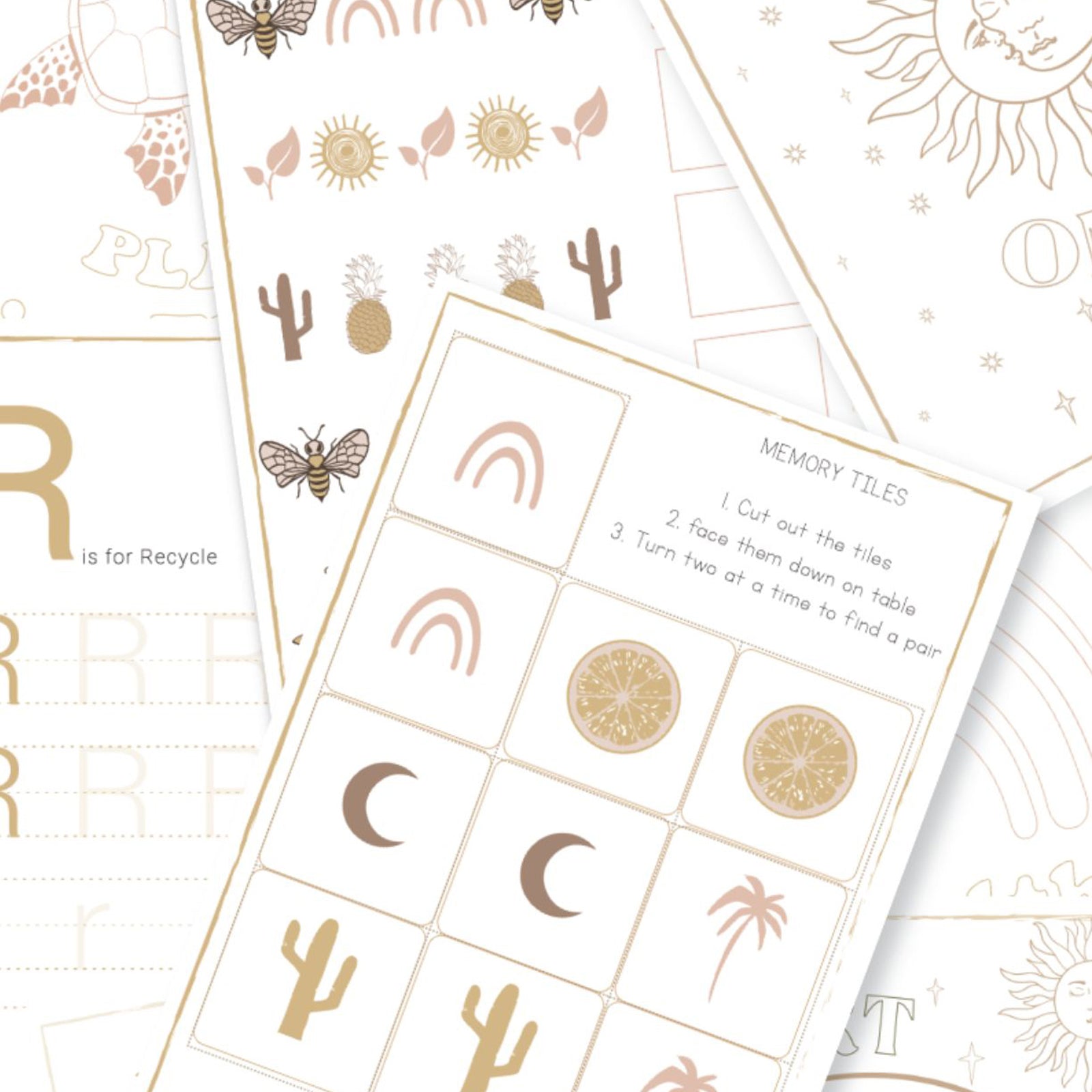 Bam Loves Boo Printable Activity Sheets for kids