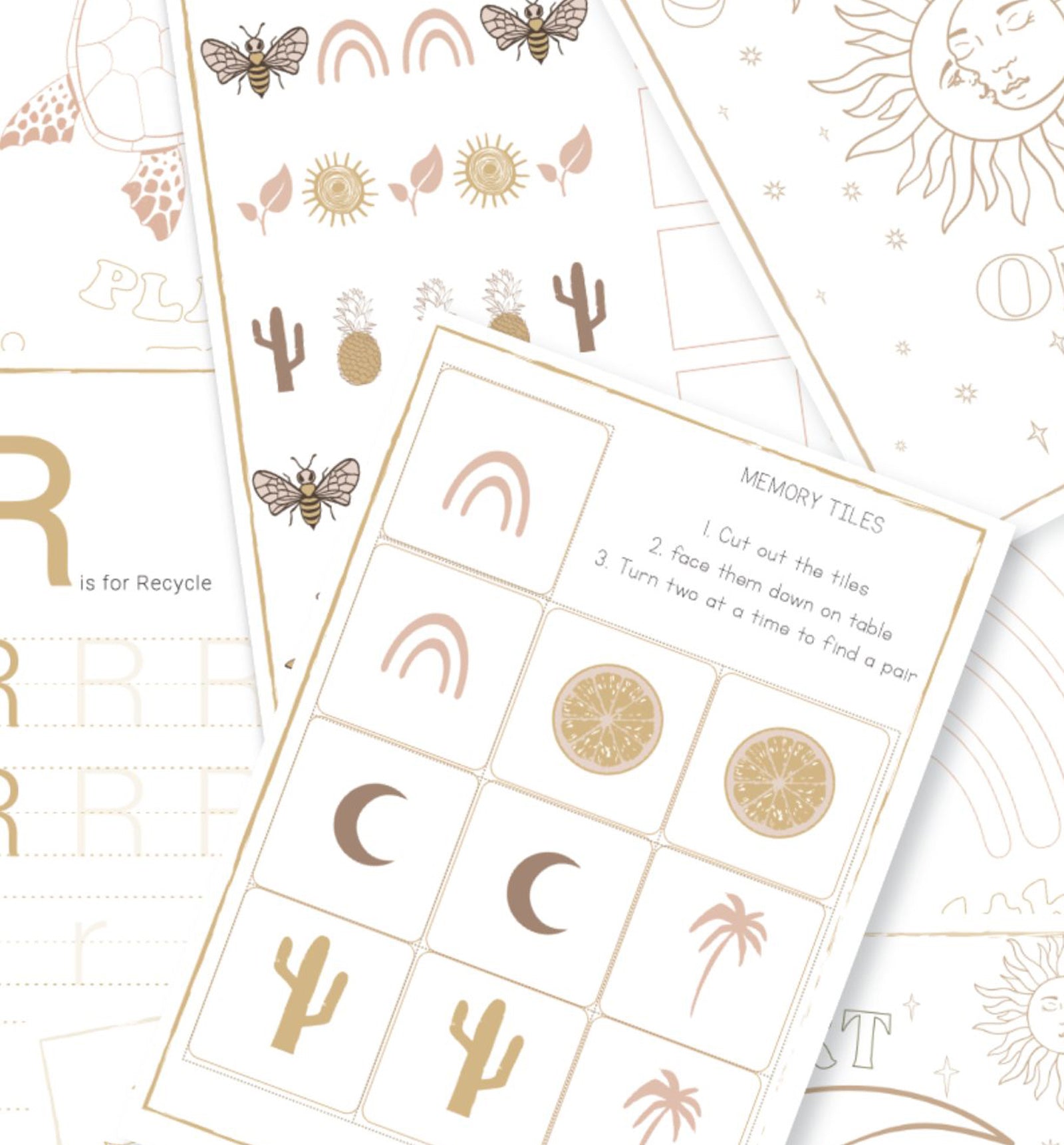 Bam Loves Boo Printable Activity Sheets for kids