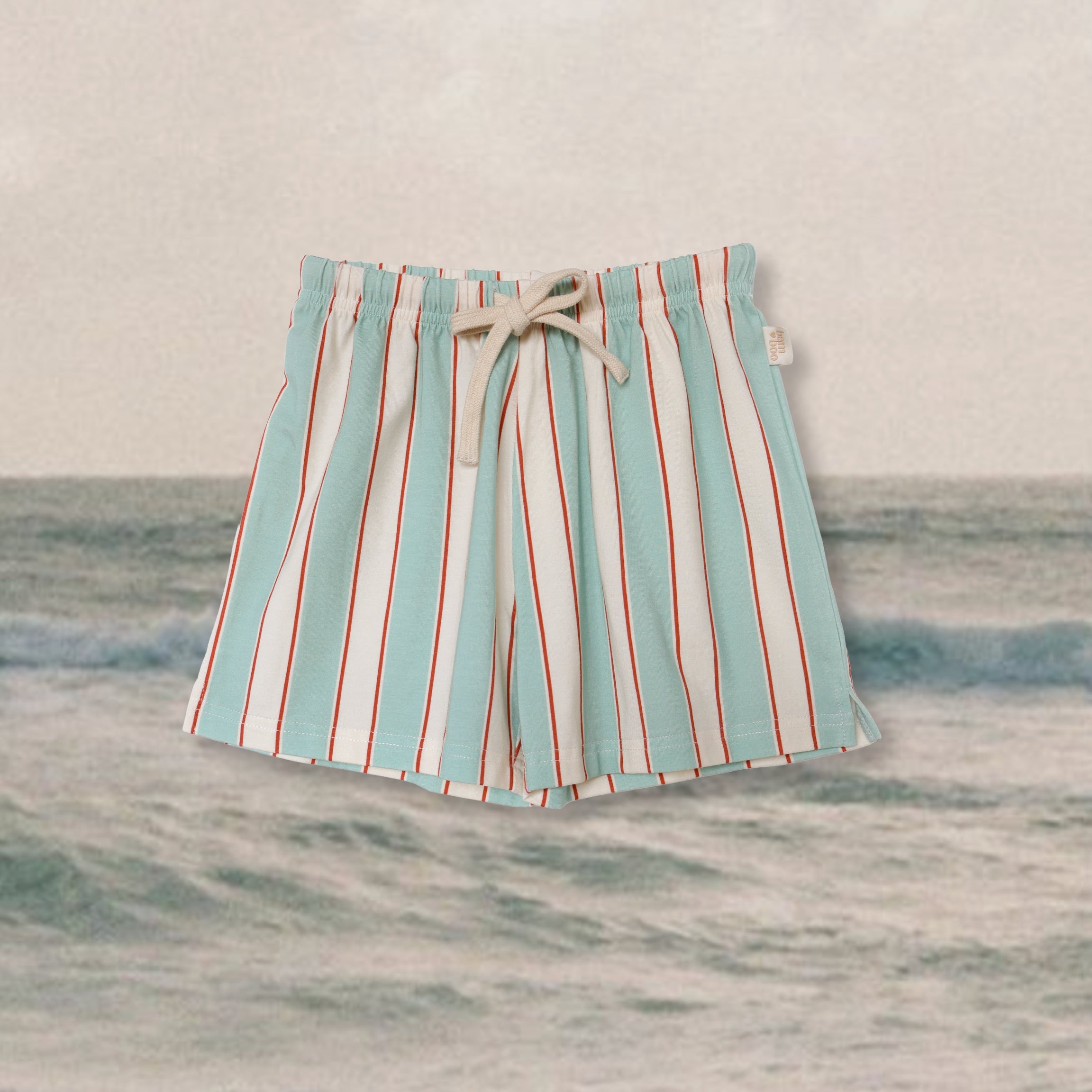 kids-cream-red-blue-striped-shorts