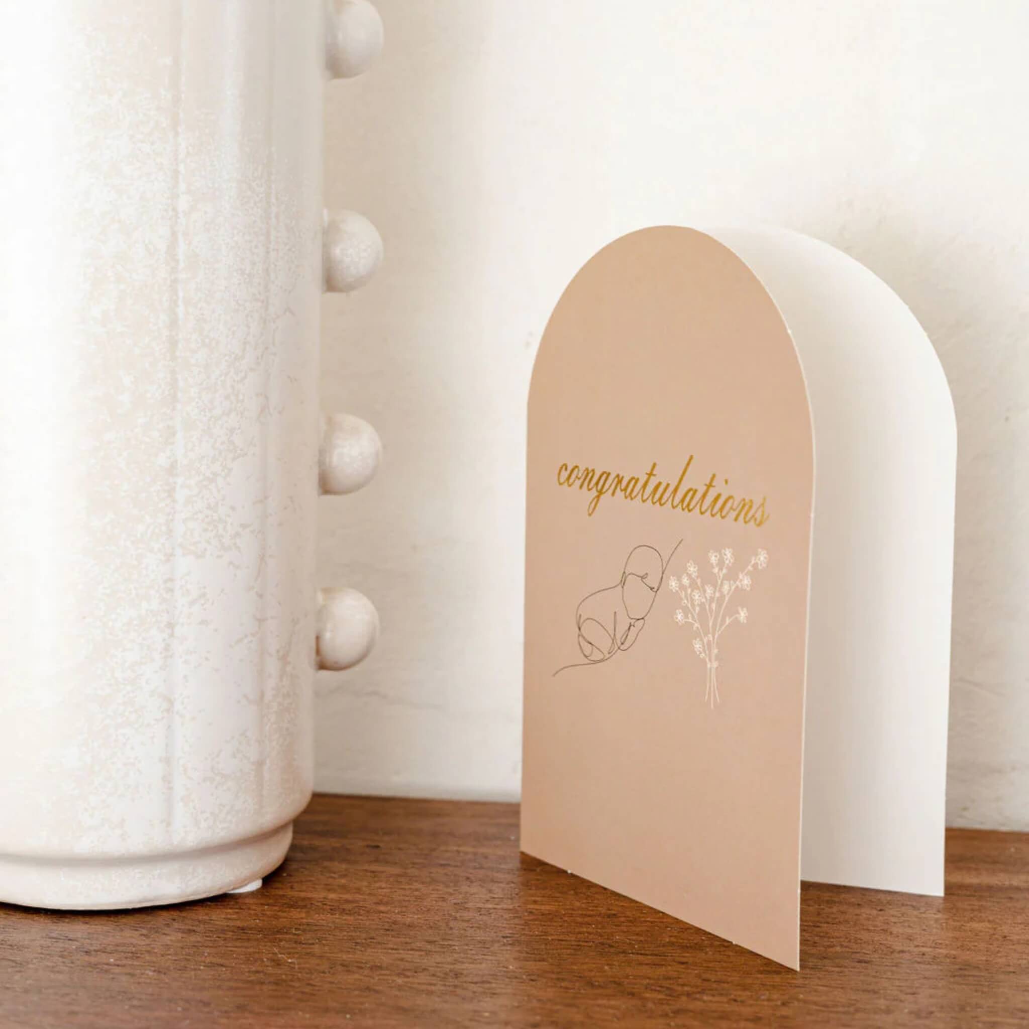 Arch Greeting Card - Congratulations