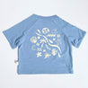 back print of blue bamboo kids Tee