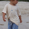 make waves cream kids tee bamboo