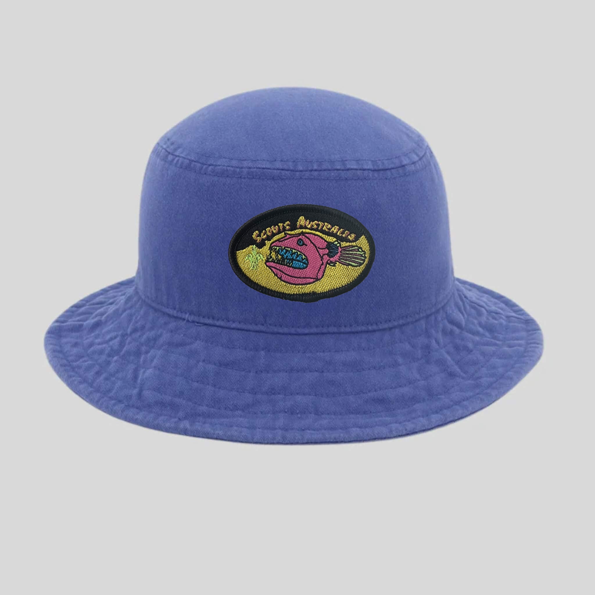 Organic Scout Sun Hat - Ocean Blue
