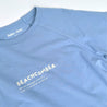 close up of Beachcomber kids Blue tee  by Bam Loves Boo