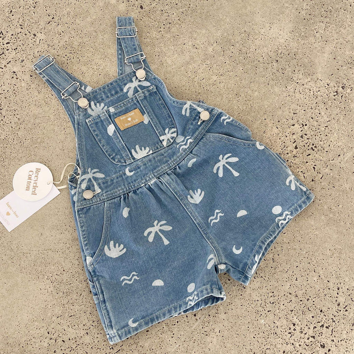 Carpenter denim shortalls by Bam Loves Boo