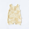 Hula Palm leaves playsuit yellow and cream by Bam Loves boo