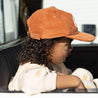 Kids Cap organic corduroy rust rainbow