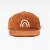 kids Rust Rainbow corduroy cap