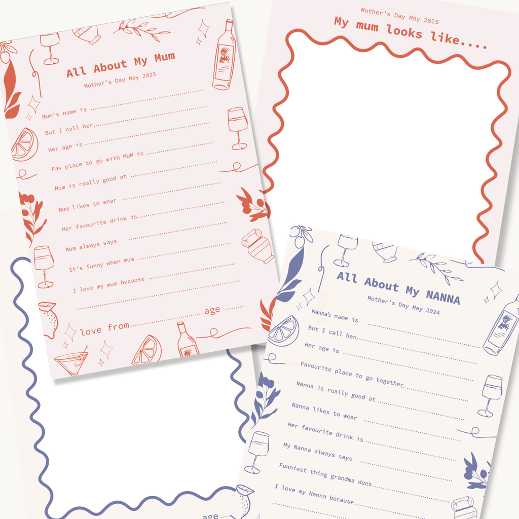 Mother's Day questionnaire for kids | Free Download | Bam Loves Boo