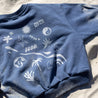 Kids jumper with back print and beach icons 100% organic cotton