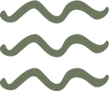 Waves icon for zero waste packaging 