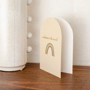 Arch Birthday Card - Welcome to the world
