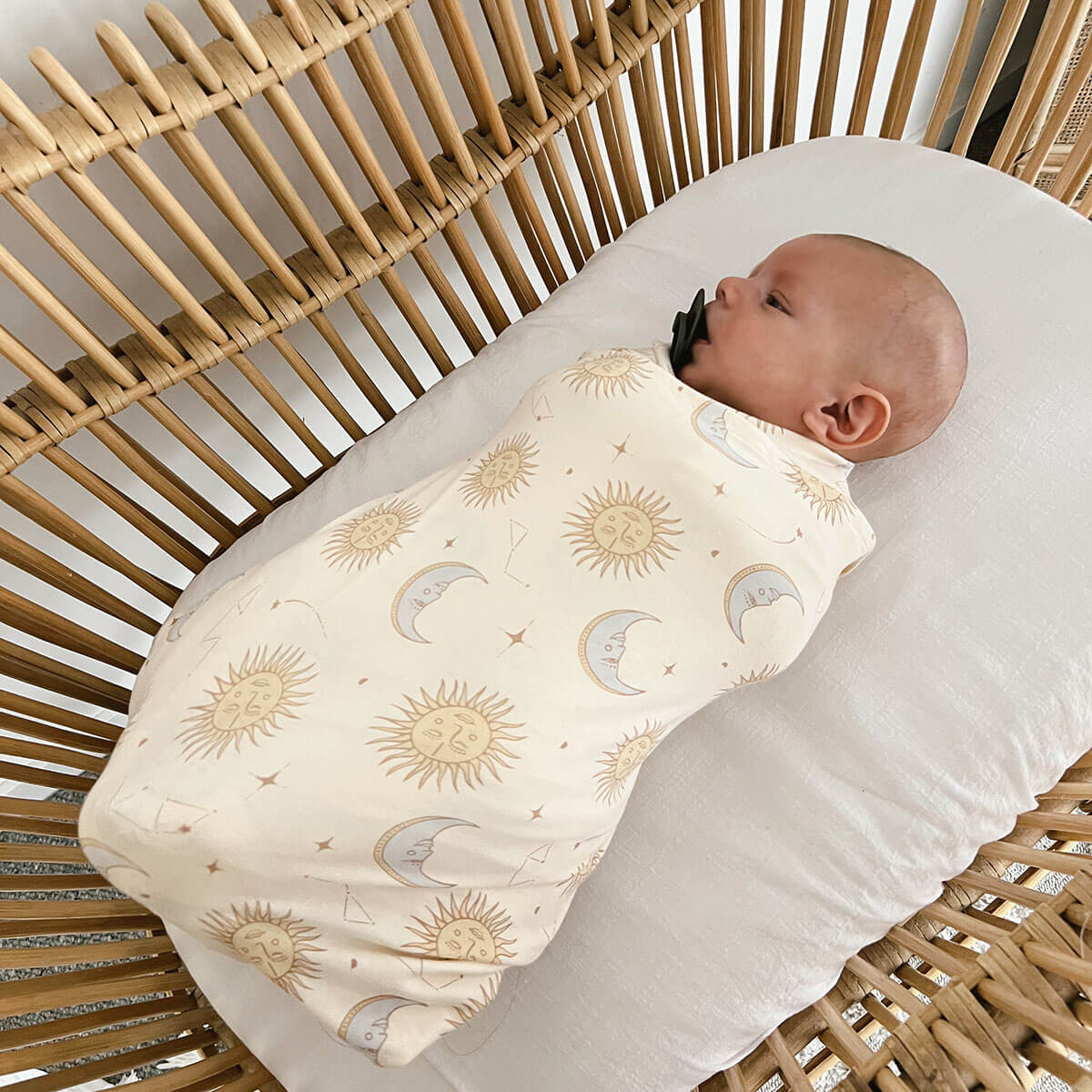 baby swaddle from bamboo stretchy jersey