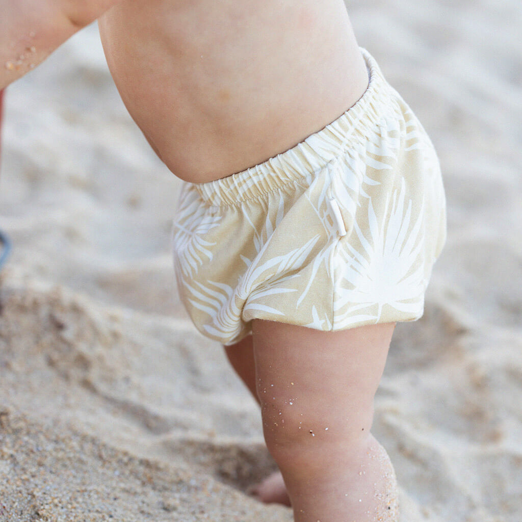 Hula Baby bumbums vintage palm leaves
