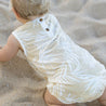 Hula Palm leaves playsuit vintage palm printed baby clothes