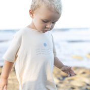Kids make waves tee bamboo cream