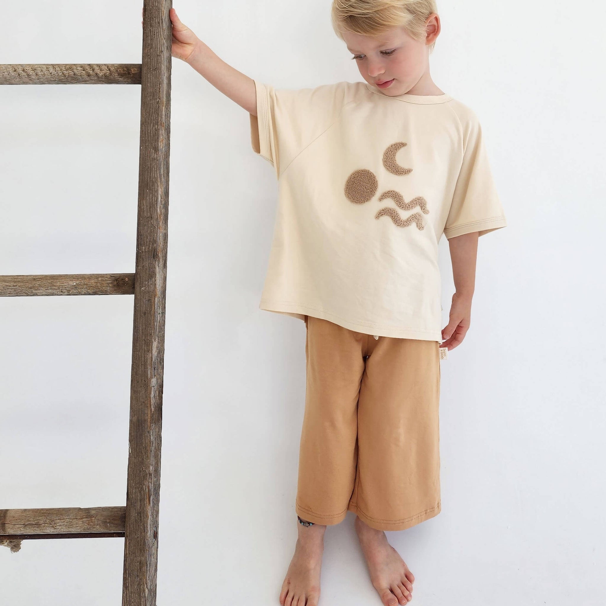 Bamboo Tee and wide leg pants by Bam Loves Boo