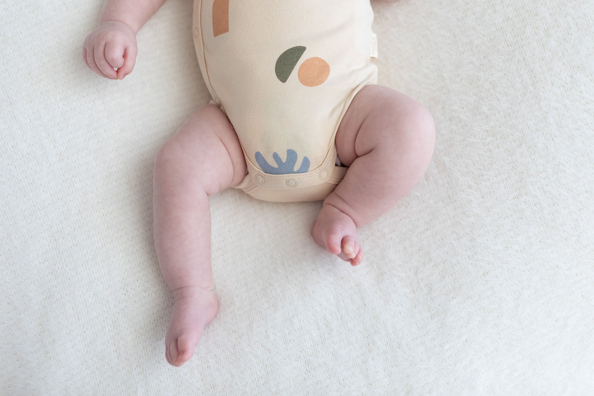 Bamboo Beige baby organic baby  kimono by Bam Loves Boo