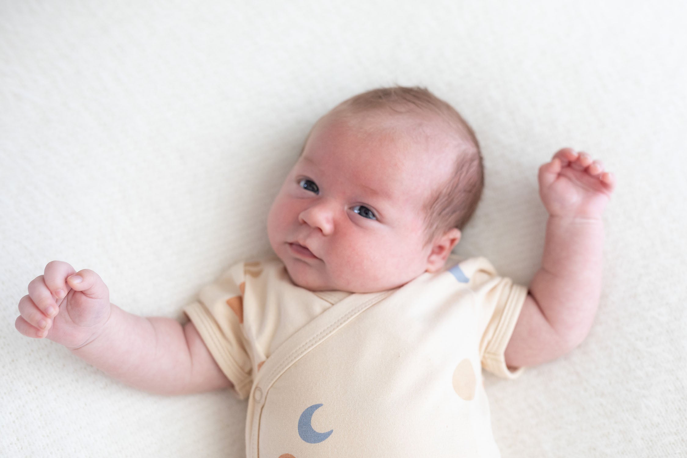 Bamboo Beige baby organic baby  kimono by Bam Loves Boo