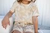 Palm leaves beige and cream kids shorts and Tee .By  Bam Loves Boo
